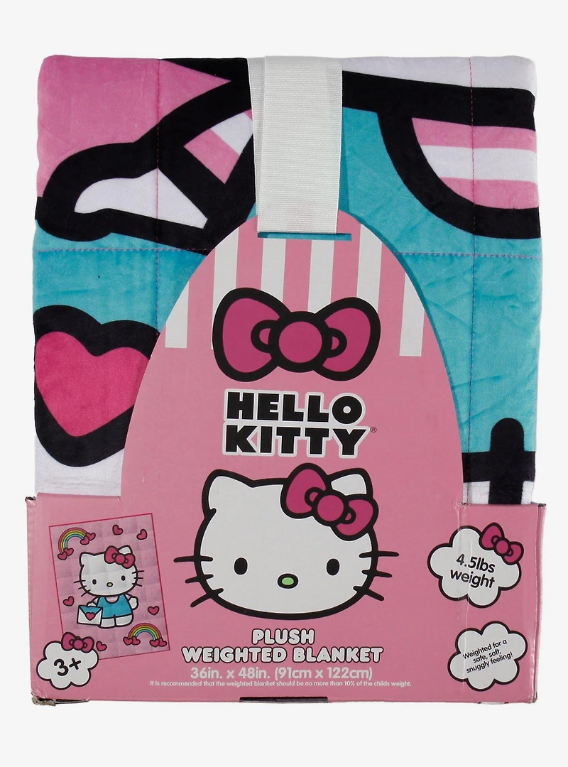 Sanrio Hello Kitty Hearts Weighted Blanket