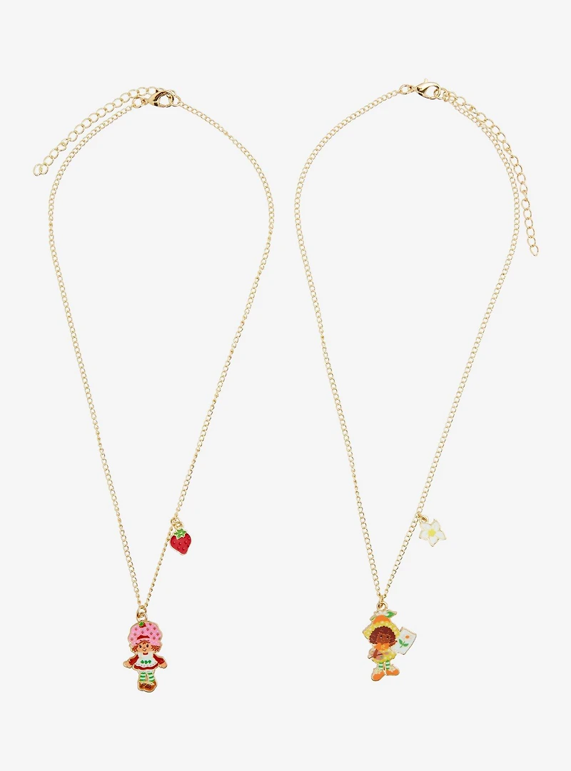 Strawberry Shortcake Orange Blossom and Strawberry Shortcake Bestie Necklace Set