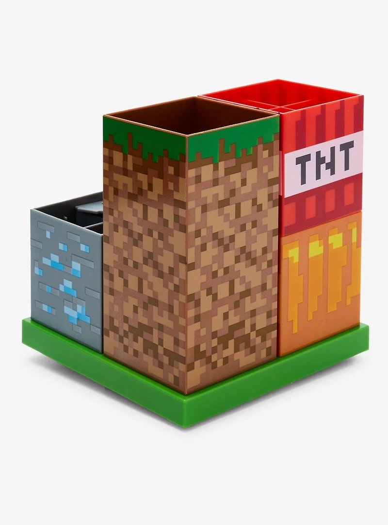 Minecraft Blocks Stacking Desktop Organizer