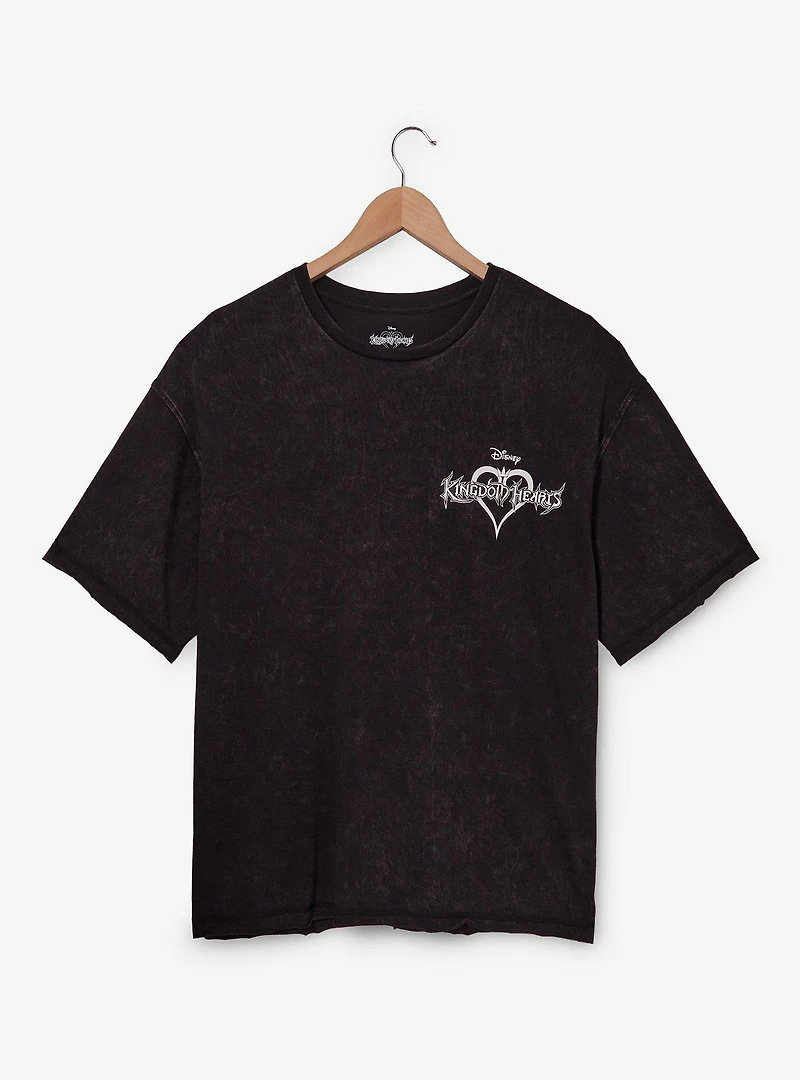 Kingdom Hearts Logo Mineral Wash T-Shirt - BoxLunch Exclusive