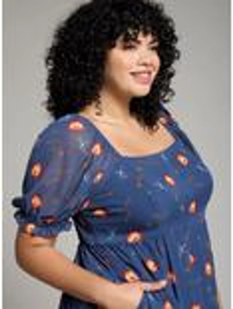 Her Universe Studio Ghibli® Howl's Moving Castle Calcifer Starry Plus Dress — BoxLunch Exclusive