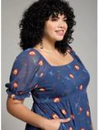 Her Universe Studio Ghibli® Howl's Moving Castle Calcifer Starry Plus Dress — BoxLunch Exclusive