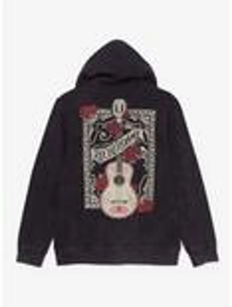 Disney Pixar Coco Floral Guitar Zipperd Hoodie - BoxLunch Exclusive
