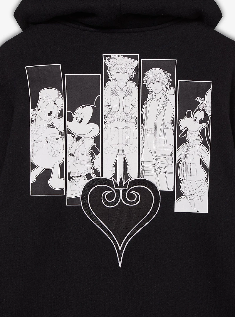 Disney Kingdom Hearts Character Panel Zippered Hoodie - BoxLunch Exclusive