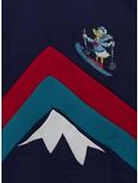 Disney Mickey and Friends Ski Striped Crewneck - BoxLunch Exclusive