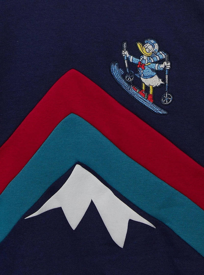 Disney Mickey and Friends Ski Striped Crewneck - BoxLunch Exclusive