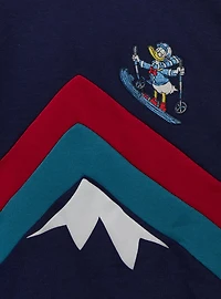 Disney Mickey and Friends Ski Striped Crewneck - BoxLunch Exclusive