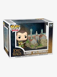 Funko Pop! Town The Lord of the Rings Elron with Rivendell Vinyl Figure Set