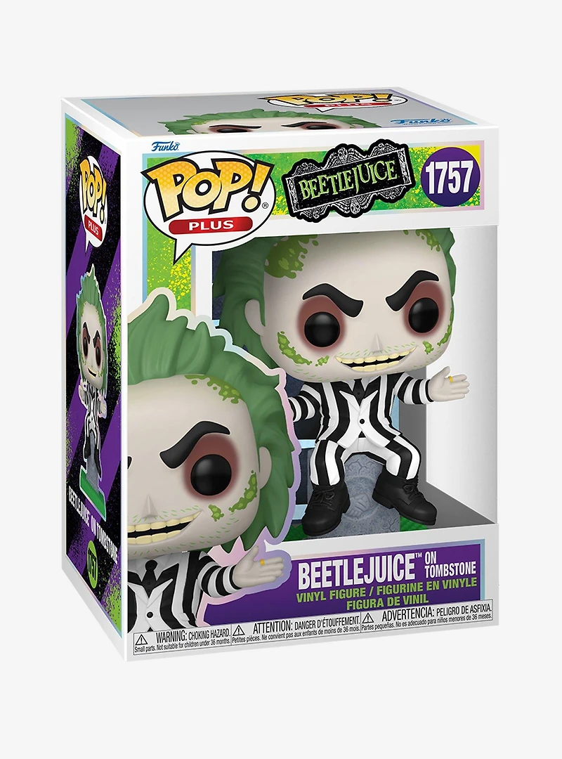 Funko Pop! Plus Beetlejuice Beetlejuice on Tombstone Vinyl Figure