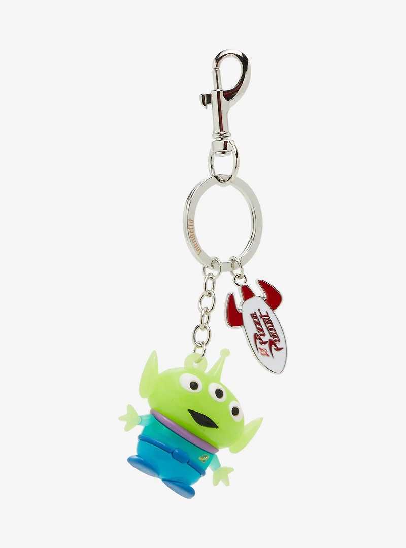Loungefly Disney Pixar Toy Story Alien Glow-in-the-Dark Multi-Charm Keychain