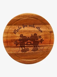 Disney Mickey & Minnie Cheese Board and Utensil Set
