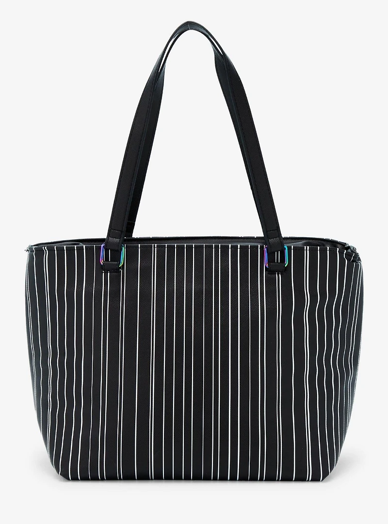 Disney The Nightmare Before Christmas Jack Skellington Striped Portable Cooler Tote