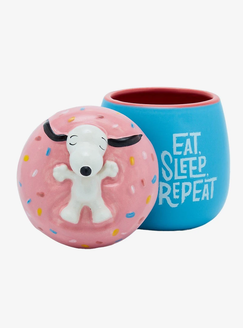 Peanuts Snoopy Donut Mug with Lid