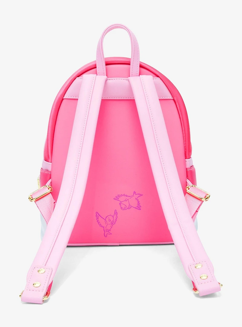 Loungefly Disney Cinderella 75th Anniversary Pink Dress Figural Mini Backpack