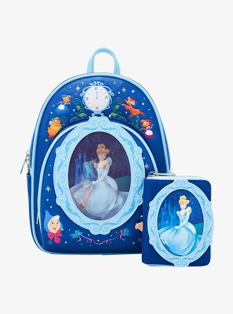 Loungefly Disney Cinderella 75th Anniversary Frame Portrait Small Zip Wallet
