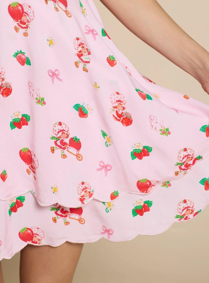 Strawberry Shortcake Coquette Allover Print Dress — BoxLunch Exclusive