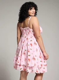 Strawberry Shortcake Coquette Allover Print Plus Dress — BoxLunch Exclusive
