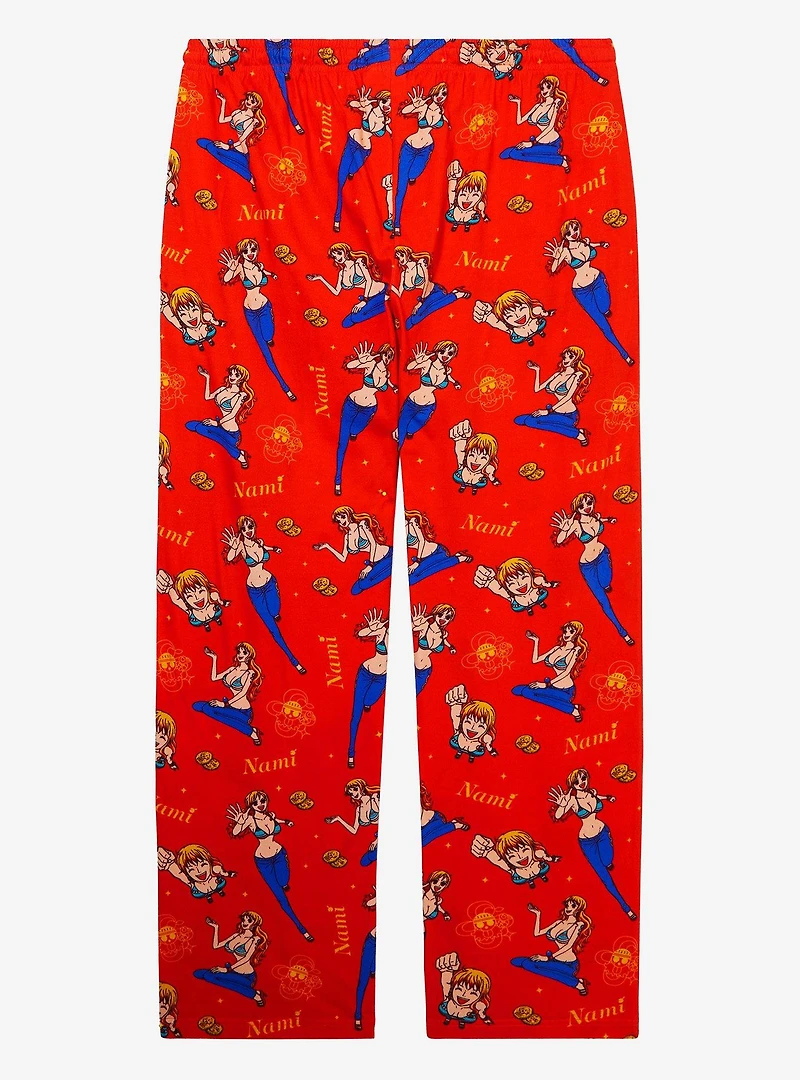 One Piece Nami Allover Print Sleep Pants — BoxLunch Exclusive