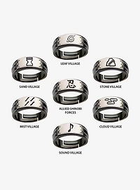 Naruto Shinobi Headband Ring Set