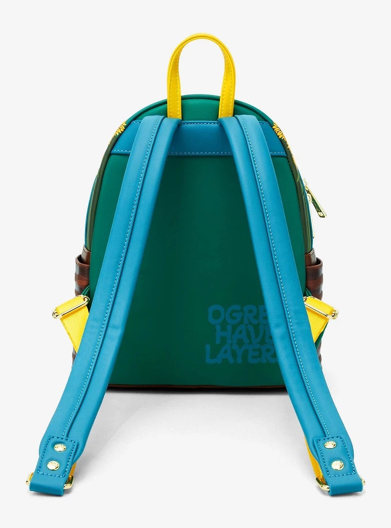 Loungefly DreamWorks Shrek Donkey & Shrek Sunflower Field Mini Backpack