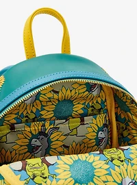 Loungefly DreamWorks Shrek Donkey & Shrek Sunflower Field Mini Backpack