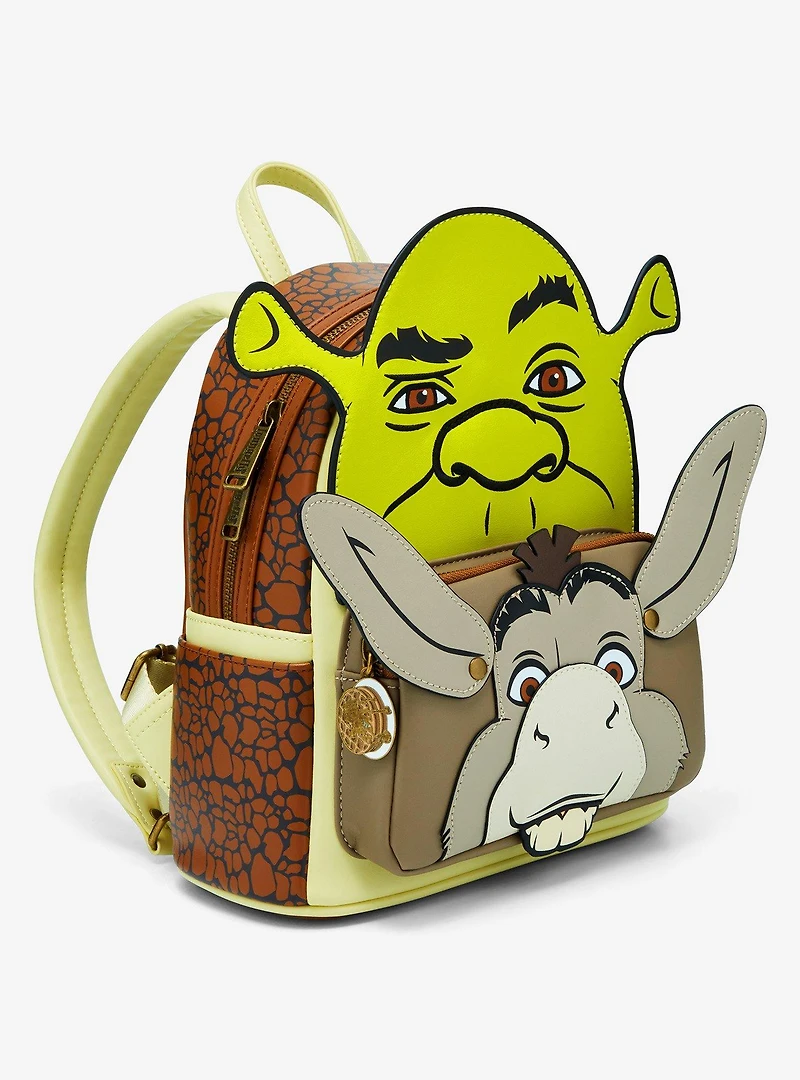 Loungefly DreamWorks Shrek Donkey & Shrek Figural Mini Backpack