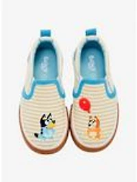Bluey Striped & Bingo Toddler Slip-On Shoes