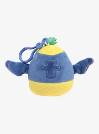 Squishmallows Disney Lilo & Stitch Pineapple Stitch 3 Inch Plush Bag Clip