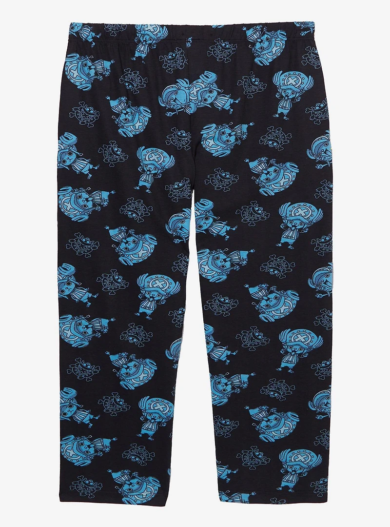 One Piece Tonal Chopper Allover Print Women's Plus Sleep Pants - BoxLunch Exclusive