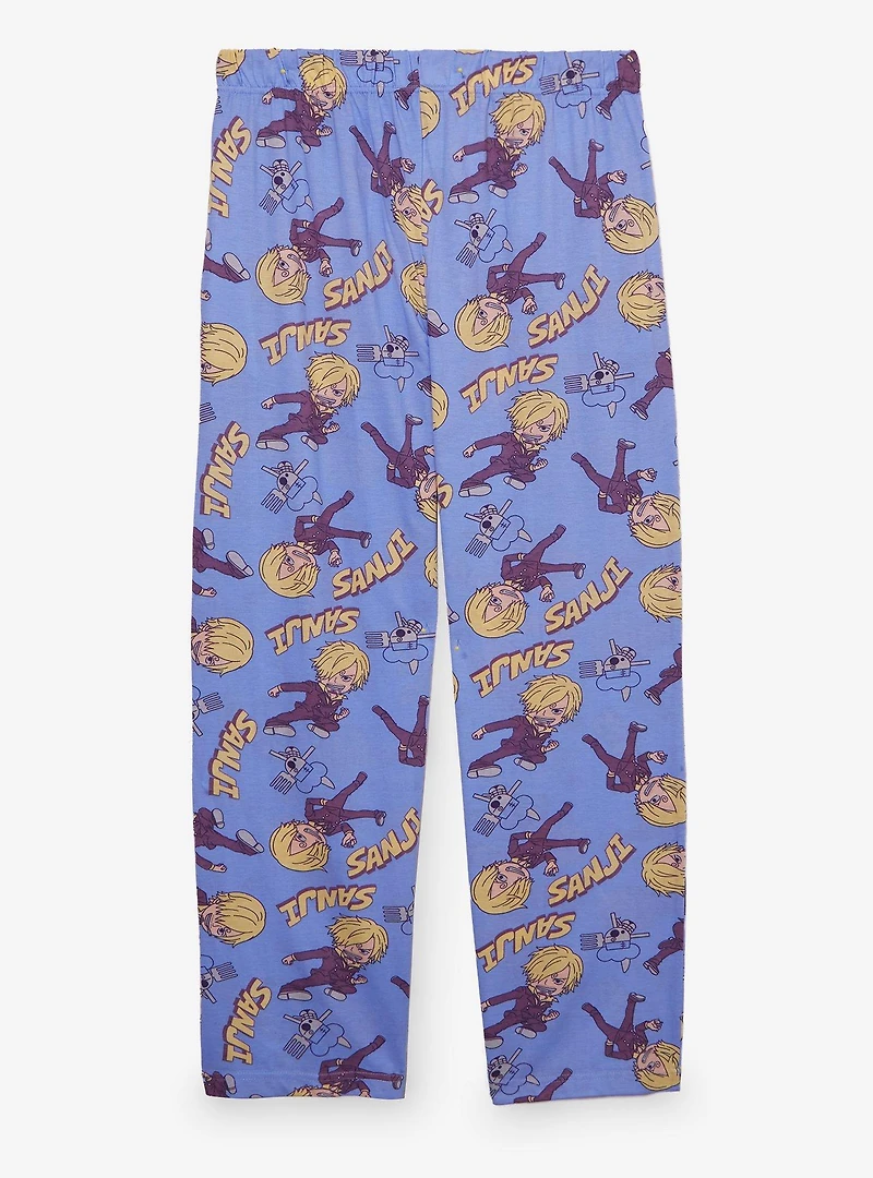 One Piece Sanji Allover Print Sleep Pants — BoxLunch Exclusive