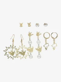 Pokémon Eevee & Pikachu Gold Earring Set