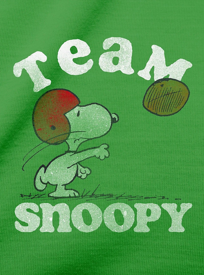 Team Snoopy Long Sleeve Raglan Youth Pajama Set