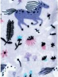 Frolic the Flowers Raglan Long Sleeve Plush Youth Pajama Set