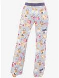 Cute Kittens and Boxes Straight Leg Sleep Pant