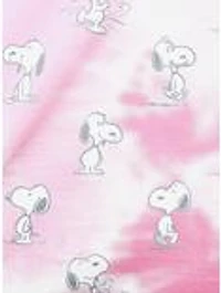 Snoopy Into Mischief Tie Dye Long Sleeve Raglan Youth Pajama Set