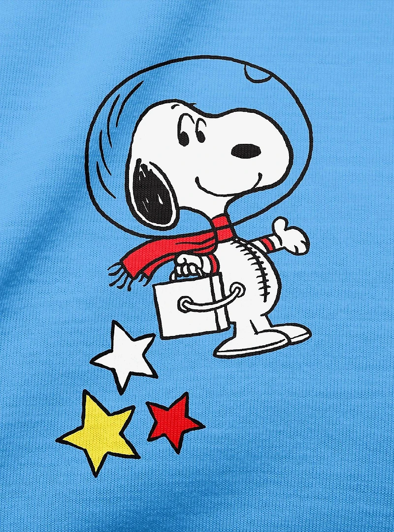 Snoopy Astronaut Long Sleeve Raglan Youth Pajama Set