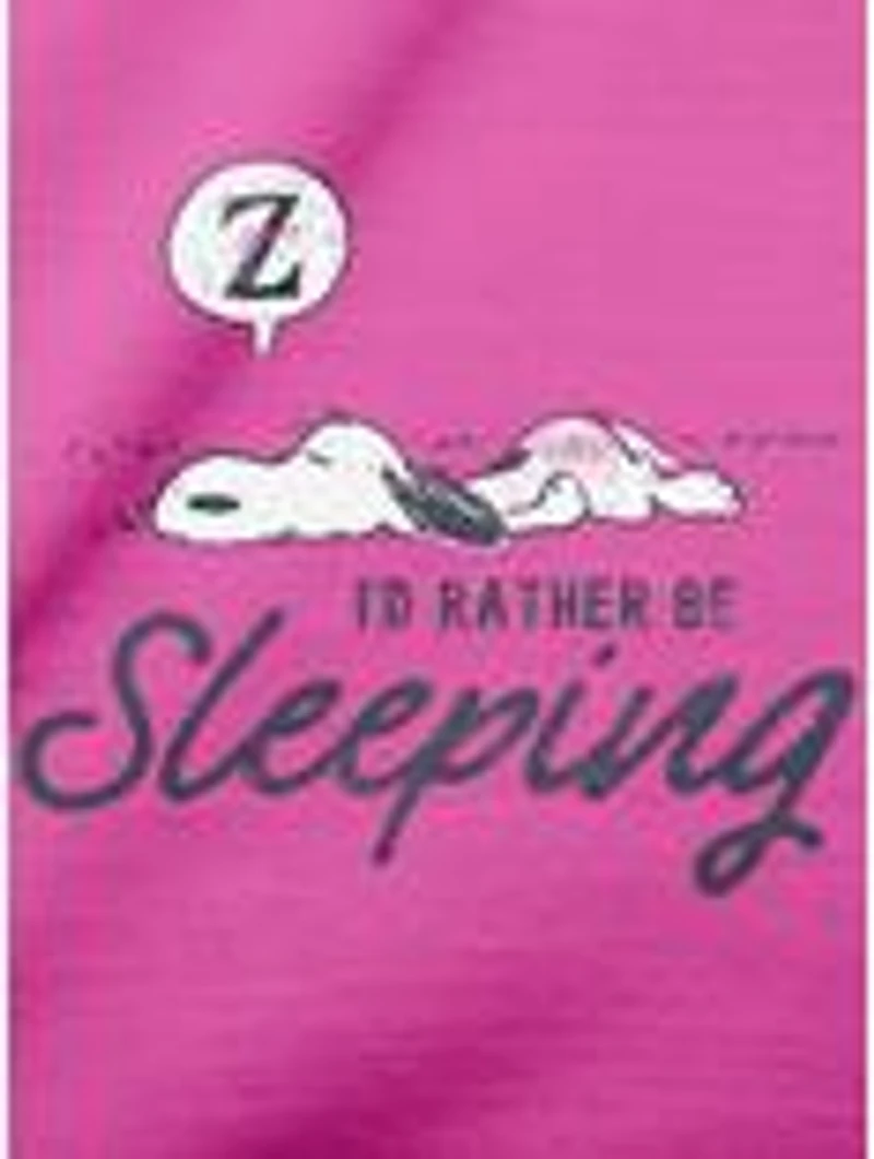 Snoopy Peanuts Rather Be Sleeping Youth Pajama Set