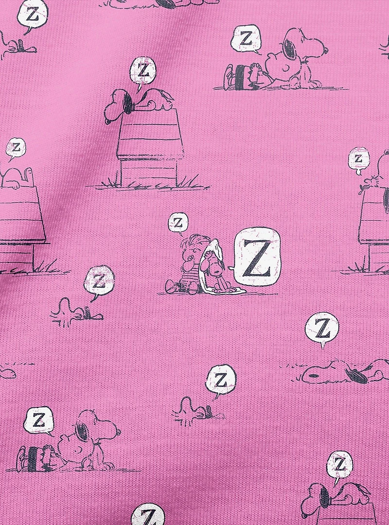 Snoopy Peanuts Rather Be Sleeping Youth Pajama Set