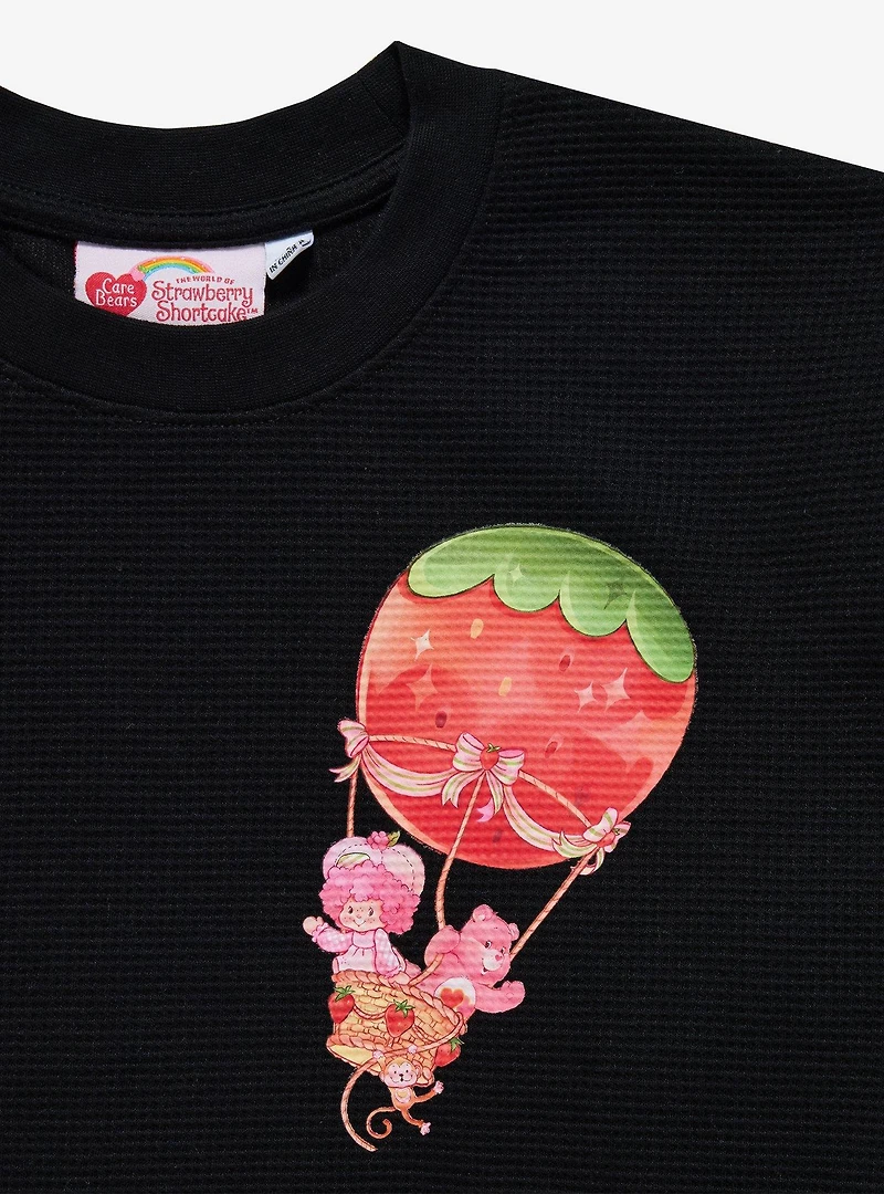 Samii Ryan Care Bears x Strawberry Shortcake Love-A-Lot Bear & Raspberry Tart Thermal Long Sleeve T-Shirt