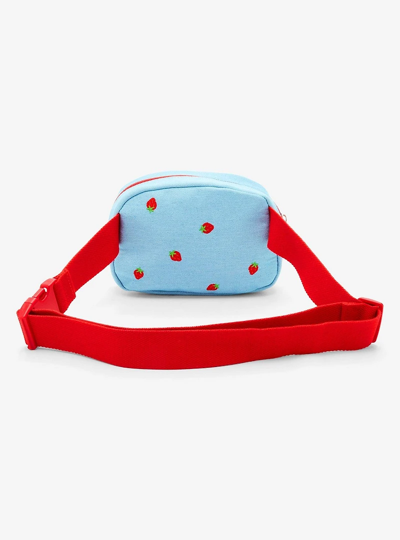 Strawberry Shortcake Embroidered Denim Belt Bag — BoxLunch Exclusive