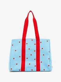 Strawberry Shortcake Embroidered Denim Tote Bag — BoxLunch Exclusive