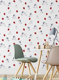 Bluey Keepy Uppy White Peel & Stick Wallpaper