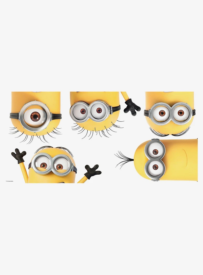 Despicable Me Yellow Peeking Minions Giant Wall Decals