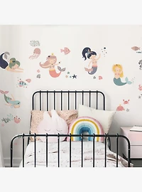 Sweet Pastel Mermaids Wall Decals