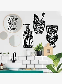 Wash Your Hands Soap Quotes Wall Decals