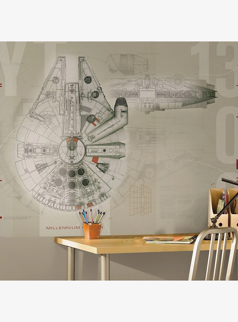 Star Wars Millennium Falcon Wall Mural