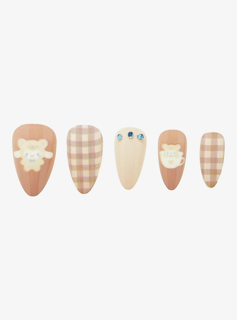 Sanrio Cinnamoroll Latte Bear Press-On Nails