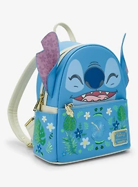 Loungefly Disney Lilo & Stitch Floral Stitch Figural Mini Backpack - BoxLunch Exclusive
