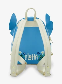 Loungefly Disney Lilo & Stitch Floral Stitch Figural Mini Backpack - BoxLunch Exclusive