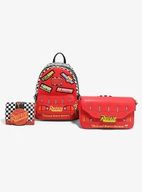 Loungefly Disney Pixar Card Lightning McQueen Bumper Light-Up Figural Crossbody Bag - BoxLunch Exclusive